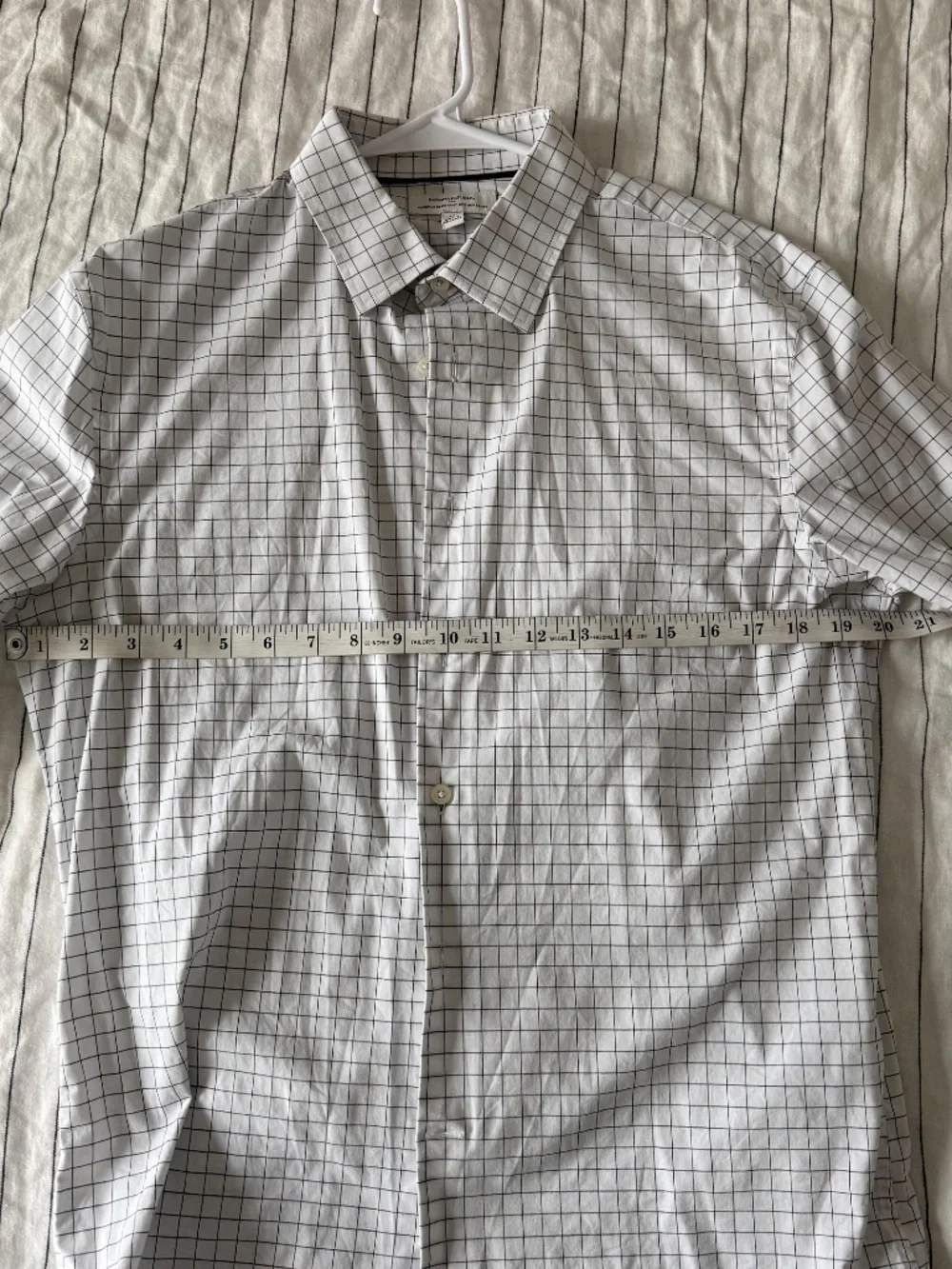 Banana Republic white checked